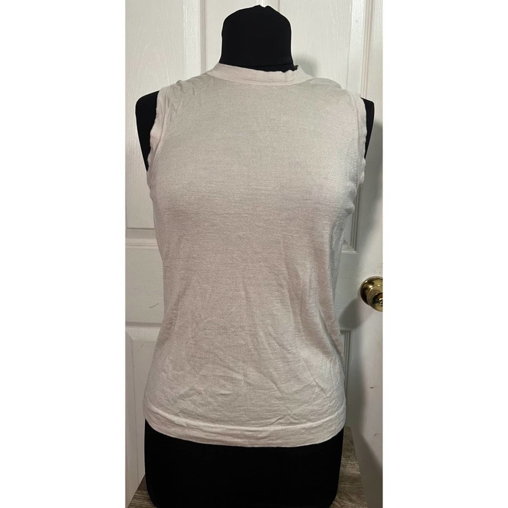 Malo Italian Cashmere & Silk Blend Sleeveless Knit Top 46 M